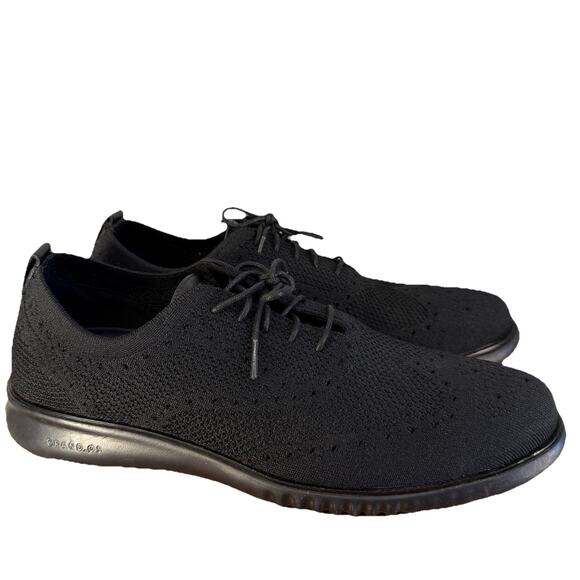 Cole Haan 2.ZERØGRAND Men’s 13M Black Stitchlite Wingtip Oxford Shoes C28527 main image 9